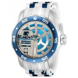 Invicta Men's Watch Star Wars Rotating Bezel Two Tone Blue and White Strap 32518