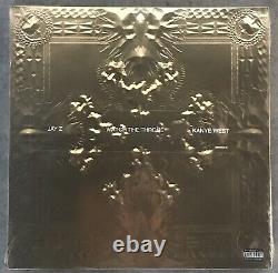Jay-Z & Kanye West Watch The Throne ltd vinyl 2 LP PICTURE DISC set GOLD sleeve