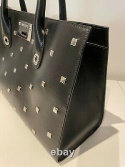 Jimmy Choo Riley Black Studded Leather Limited Edition Handbag Brand New