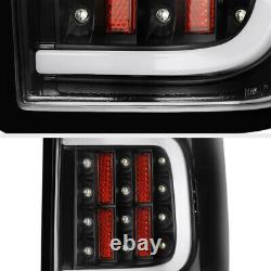 LED PLASMA TUBE 2009-2014 Ford F150 F-150 Black Brake Tail Lights Left+Right