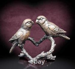 Lovebirds Small Bronze Sculpture (Limited Edition) Keith Sherwin