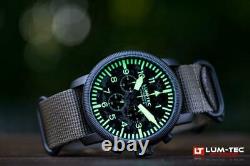 Lum-Tec Watch Combat B B44 Camo Chronograph with Two Military-Style Straps