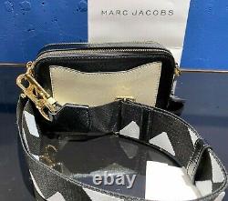 MARC JACOBS Snapshot Cloud White Multi Small Camera Bag 100% AUTHENTIC & NEW