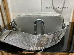 MARC JACOBS Snapshot DTM Metallic Silver Small Camera Bag 100% AUTHENTIC & NEW
