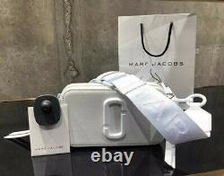 MARC JACOBS Snapshot DTM Moon White Small Camera Bag 100% AUTHENTIC & NEW