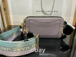 MARC JACOBS Snapshot DUSTY LILAC logo strap Small Camera Bag 100% AUTHENTIC