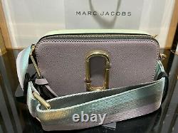 MARC JACOBS Snapshot DUSTY LILAC logo strap Small Camera Bag 100% AUTHENTIC