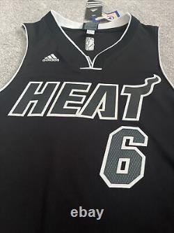 MIAMI HEAT LeBron James adidas NBA Jersey S +2 New With Tags Limited Edition