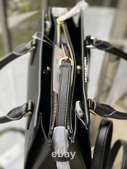 Michael Kors Women Leather Crossbody Bag Handbag Purse Satchel Shoulder Black MK