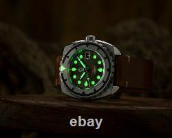 NEW Esoteric Bathyal Verde By Ocean Crawler Fume Green Auto Sapphire 600M Diver