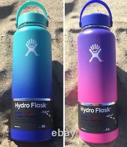 NEW Hydro Flask Ombre Limited Edition Hawaii Moana Blue and Anuenue Purple 40 oz