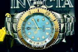 NEW Invicta Hydromax 52MM OCEAN VOYAGE LIMITED EDITION Wavy Blue Dial S. S Watch