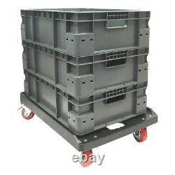 NEW Strong Grey Industrial Plastic Eurobox Containers Storage Boxes Box Crates