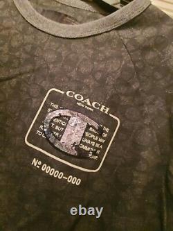 New $189 Coach Womens T Shirt Size Medium Limited Edition Logo