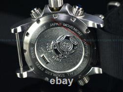 New Deep Blue 40mm Diver 1000 Quartz Chronograph Black Orange Sapphire Ss Watch