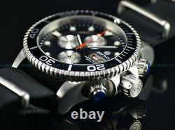 New Deep Blue 44mm Master 1000 Quartz Chronograph Black Dial Sapphire Ss Diver