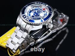 New Invicta Men's 47mm Ltd. Ed. 300M Grand Diver Automatic Silver / Blue SS Watch
