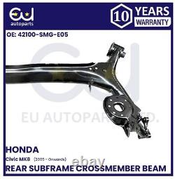 New Rear Axle Subframe Beam Crossmember For Honda CIVIC Mk8 05-11 42100-smg-e06