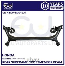 New Rear Axle Subframe Beam Crossmember For Honda CIVIC Mk8 05-11 42100-smg-e06