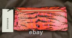 New With Tags Brahmin Limited Edition Pink Feline Large Duxbury And Ady Wallet