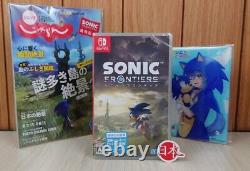 ON HAND Nintendo Switch Sonic Frontier LIMITED EDITION + GLASS PHOTO & Guide F/S