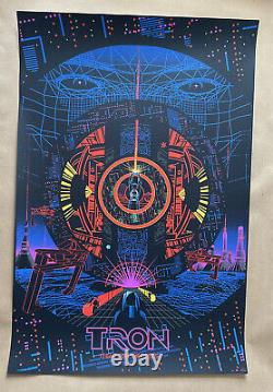 Official Licensed TRON By RAID71 Limited Edition Screen Print with Reactive Ink