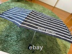 PETIT BATEAU folding umbrella, new, unused, stripe, limited edition