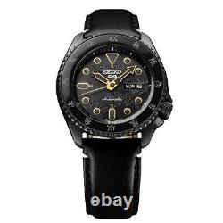 PRE-ORDER Seiko 5 Sport Bruce Lee Limited Edition Auto Black Dial Leather Strap