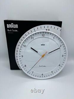 Paul Smith + Braun Limited Edition Classic Analogue Wall Clock BC17WPS Box bag