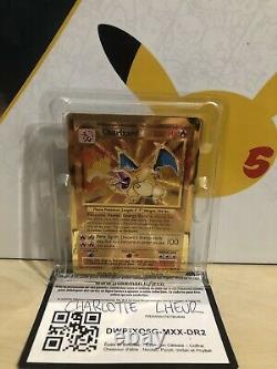 Pokemon CELEBRATIONS Limited Edition Gold Metal CHARIZARD Ultra Premium 4/102