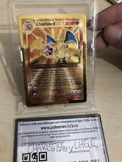Pokemon CELEBRATIONS Limited Edition Gold Metal CHARIZARD Ultra Premium 4/102