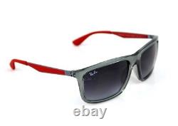 RARE Genuine Scuderia FERRARI RAY-BAN Grey Red Sunglasses RB 4228-M F610/8G 58mm