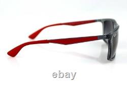 RARE Genuine Scuderia FERRARI RAY-BAN Grey Red Sunglasses RB 4228-M F610/8G 58mm