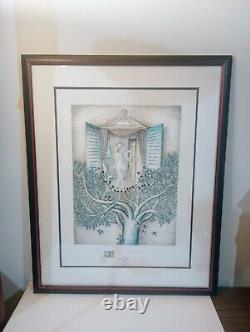 Raymond Peynet Limited Edition Lithograph 246/600 Signed 1985 Framed French