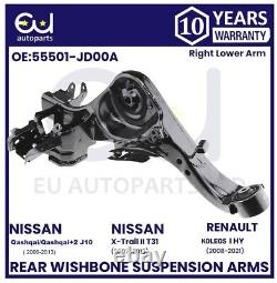 Rear Wishbone Trailing Arm Pair For Nissan Qashqai / Xtrail T31 07-13 With Bush