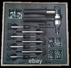 Rivnut tool Heavy duty ratchet m5 to m12. UK stock sets rivnuts and rivstuds