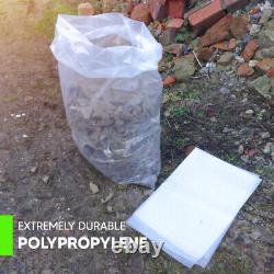 Rubble Sacks Heavy Duty Clear Builder Bags for Construction Waste All Sizes