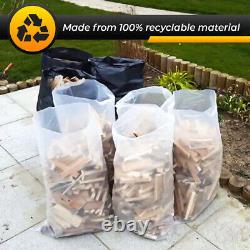 Rubble Sacks Heavy Duty Clear Builder Bags for Construction Waste All Sizes