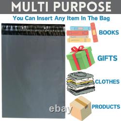 Strong Grey Mailing Bags Postal Poly Postage Self Seal Mixed Bags Full Range