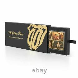 THE ROLLING STONES GOLD PLATED STAMP SET 60th Anniversary Limited Edition New