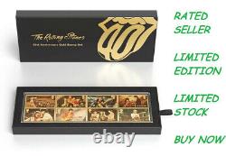 THE ROLLING STONES GOLD STAMP SET LIMITED EDITION IN HAND FAST FREE Post NEW