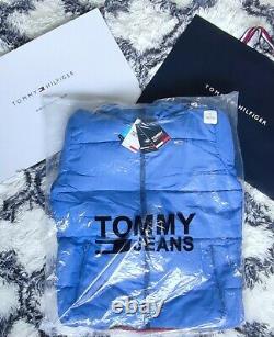 TOMMY HILFIGER TJM -Limited Edition Down Puffer Jacket BLUE (XL) RRP £180 2021