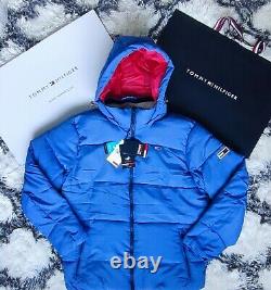 TOMMY HILFIGER TJM Limited Edition Down Puffer Jacket in BLUE (L) RRP £180