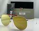 Thom Browne Aviator Sunglasses TB-015-LTD-GLD Gold Frame Gold Flash Lens 62