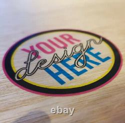 Transparent Vinyl Custom Printed Round Stickers Logo labels Personalised Art