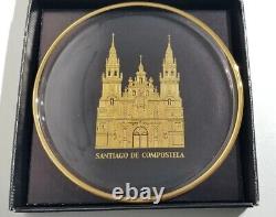 Vintage Orrefors Crystal Sweden Santiago De Compostela Limited Edition Plate New