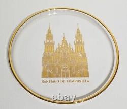 Vintage Orrefors Crystal Sweden Santiago De Compostela Limited Edition Plate New