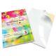White GLOSSY Label A4 Self Adhesive sticker paper home printer multi purpose
