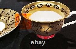 Yayoi kusama Cup and saucer New LIMITED EDITION 10th anniversary Art china F/S