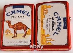 ZIPPO LIGHTER CAMEL PACK SIDEWAYS RED Metallic CZ LIMITED EDITION ONLY 50 MADE